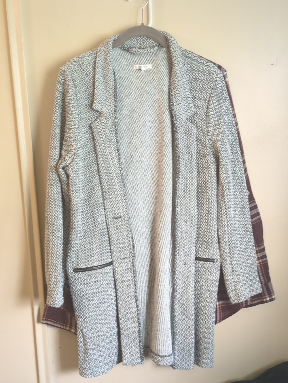 Maurices Heather Gray Knit Blazer